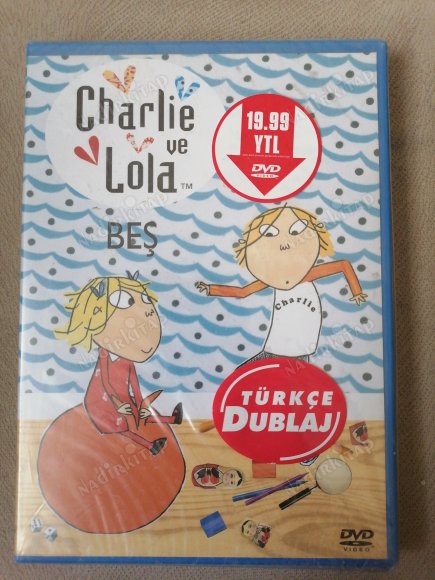 CHARLIE VE LOLA BEŞ - 2006 TÜRKİYE BASIM  - 77 DAKİKA DVD ANİMASYON FİLM * AÇILMAMIŞ AMBALAJINDA*