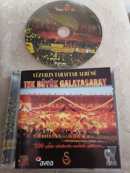 TEK BÜYÜK GALATASARAY - YÜZYILIN TARAFTAR ALBÜMÜ  - 2005 TÜRKİYE  BASIM CD ALBÜM