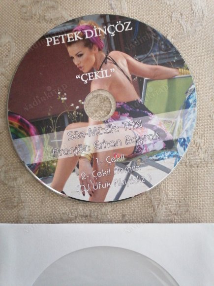 PETEK DİNÇÖZ - ÇEKİL - 2012 TÜRKİYE BASIM NADİR PROMO SINGLE  CD