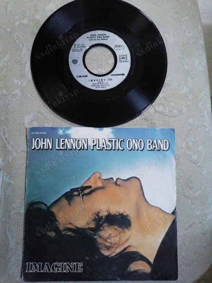 JOHN LENNON / PLASTIC ONO BAND - IMAGINE - 1981 FRANSA BASIM 45 LİK PLAK