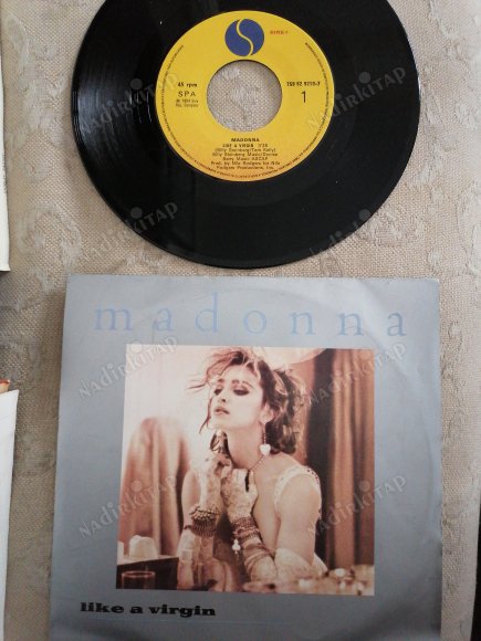 MADONNA - LIKE A VIRGIN - 1984 PORTEKİZ BASIM 45 LİK PLAK