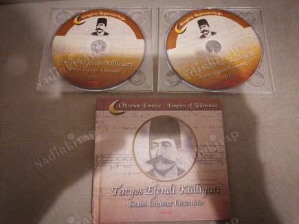 TATYOS EFENDİ KÜLLİYATI - KUDSİ ERGÜNER ENSEMBLE  - 2 CD LİK SET + CİLTLİ KİTAPÇIK - 2001 TÜRKİYE  BASIM ALBÜM CD