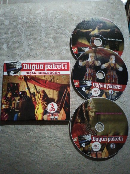 DÜĞÜN PAKETİ - NİŞAN / KINA / DÜĞÜN - 3 CD LİK SET -  2010 TÜRKİYE  BASIM CD ALBÜM