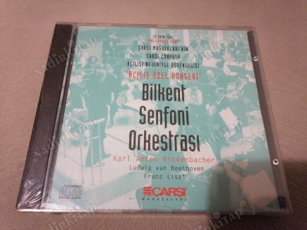 BİLKENT SENFONİ ORKESTRASI - 15 EKİM 1995 ÇARŞI MAĞAZALARI GALA KONSERİ  ( BEETHOVEN / LISZT ) - 1995 TÜRKİYE BASIM CD ALBÜM - AÇILMAMIŞ AMBALAJINDA