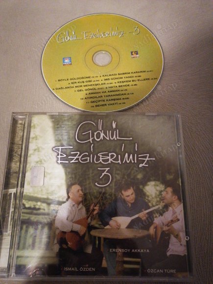 GÖNÜL ÖZGÜLERİMİZ 3 - ERENSOY AKKAYA / İSMAİL ÖZDEN / ÖZCAN TÜRE -   TÜRKİYE BASIM CD ALBÜM