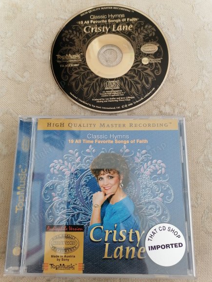 CRISTY LANE - CLASSIC HYMNS ( 19 ALL TIME FAVORITE SONGS OF FAITH )  - 2008 AVUSTURYA  BASIM  CD ALBÜM