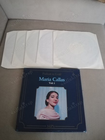 MARIA CALLAS - AIDA  (VERDI ) - ALMANYA DÖNEM BASKI 5XLP BOX SET PLAK