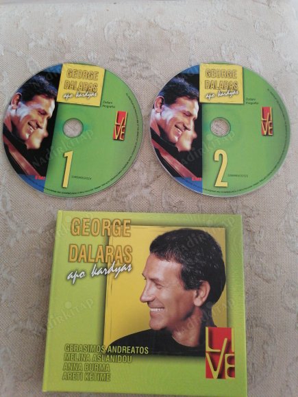 GEORGE DALARAS - APO KARDYAS LIVE ( GERASIMOS ANDREATOS / MELINA ASLANIDOU / ANNA BURMA / ARETI KETIME - 2 CD  TÜRKİYE BASIM  DOUBLE CD ALBÜM