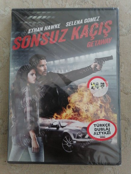 SONSUZ KAÇIŞ / GETAWAY - ETHAN HAWKE / SELENA GOMEZ -86  DAKİKA TÜRKİYE BASIM -  DVD  FİLM - AÇILMAMIŞ AMBALAJINDA