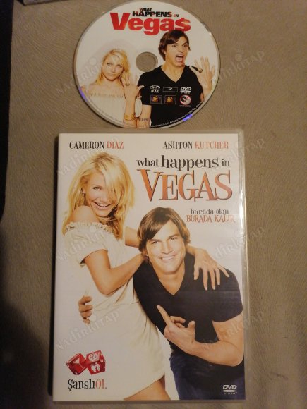 BURADA OLAN BURADA KALIR / WHAT HAPPENS IN VEGAS - CAMERON DIAZ / ASHTON KUTCHER  - 96 DAKİKA  -  DVD FİLM  - TÜRKİYE BASIM