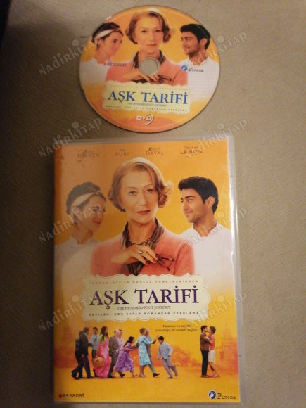 AŞK TARİFİ / THE HUNDRED-FOOT JOURNEY  - HELEN MIRREN / OM PURI / MANISH DAYAL - BİR LASSE HALLSTRÖM FİLMİ -117 DAKİKA  -  DVD FİLM  - TÜRKİYE BASIM