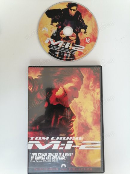 M:I-2 ( GÖREVİMİZ TEHLİKE 2 ) - TOM CRUISE - BİR JOHN WOO  FİLMİ - 118   DAKİKA+EXTRAS  - AVRUPA BASIM DVD FİLM