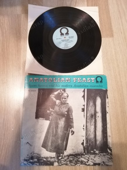 SPREO SPYROS and his Modern Anatolian Ensemble - ANATOLIAN FEAST  1962 USA BASIM  LP 33 LÜK PLAK ALBÜM