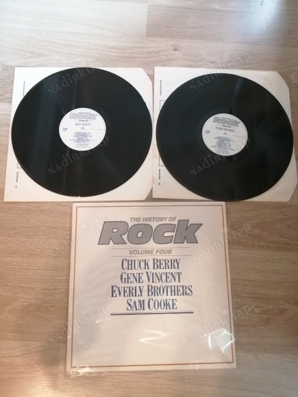 THE HISTORY OF ROCK VOL4 - CHUCK BERRY - EVERLY BROTHERS - 1982 İNGİLTERE BASIM 2X LP - 33 LÜK PLAK