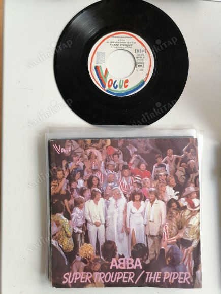 ABBA - SUPER TROUPER - 1980 FRANSA BASIM 45 LİK PLAK