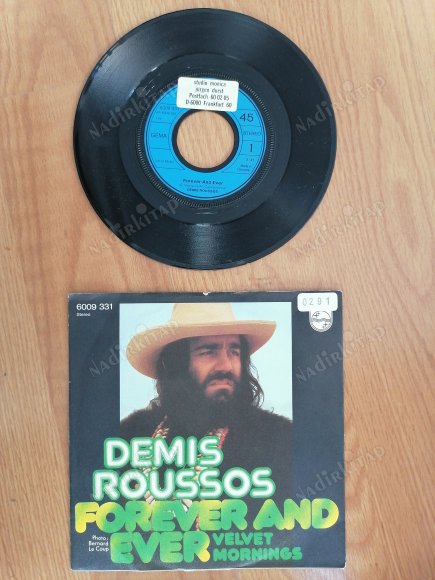 DEMIS ROUSSOS -  FOREVER AND EVER - 1973 ALMANYA  BASIM 45 LİK PLAK