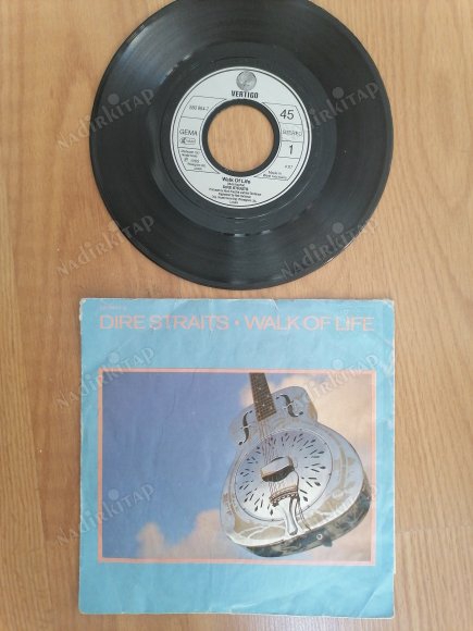 DIRE STRAITS - WALK Of LIFE- 1985 ALMANYA BASIM 45 LİK PLAK