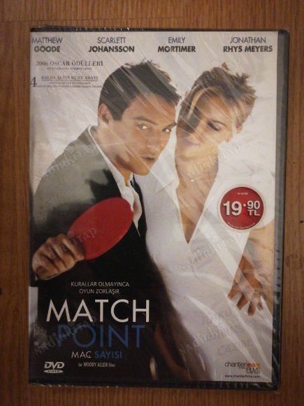 MATCH POINT - A WOODY ALLEN FILM -  119 DAKİKA + EXTRAS  DVD - AÇILMAMIŞ AMBALAJINDA