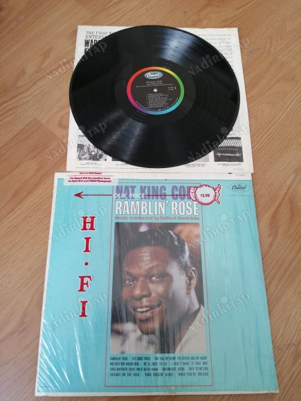 NAT KING COLE - RUMBLIN’ ROSE  -  1962 USA  BASIM  33 LÜK LP  PLAK