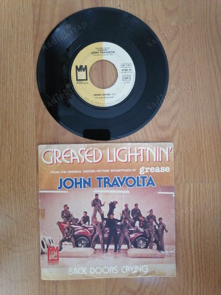 GREASE SOUNDTRACK - GREASED LIGHTNIN’- 1978 FRANSA BASIM 45 LİK PLAK