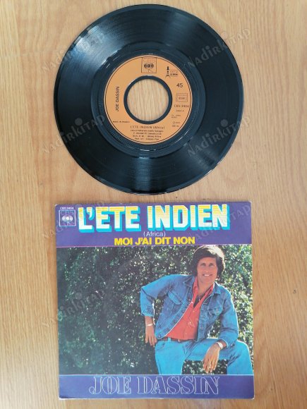 JOE DASSIN - L’ETE INDIEN - 1975 FRANSA BASIM 45 LİK PLAK