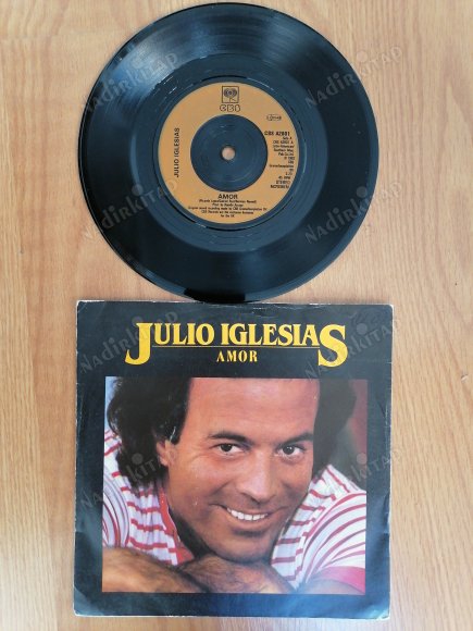 JULIO IGLESIAS - AMOR -1982 İNGİLTERE BASIM 45 LİK PLAK