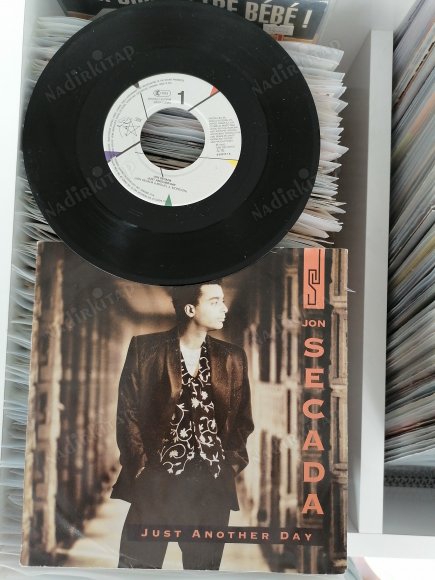 JON SECADA - JUST ANOTHER DAY  - 1992 ALMANYA BASIM 45 LİK PLAK