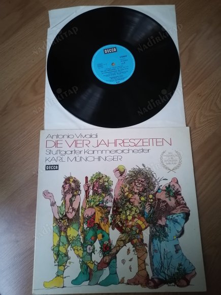 VIVALDI - DIE VIER JAHRESZEITEN  / DÖRT MEVSİM - STUTTGARTER  KAMMERORCHESTER  - 1973 ALMANYA   BASIM  LP 33 LÜK PLAK