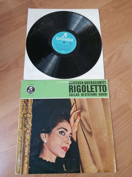 MARIA CALLAS / Di Stefano / Gobbi - RIGOLETTO - Grosser Querschnitt - ALMANYA DÖNEM  BASIM LP ALBÜM