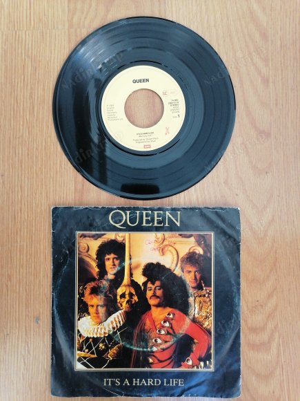 QUEEN  - IT’S A HARD LIFE  - 1984 HOLLANDA  BASIM  45’LİK  PLAK