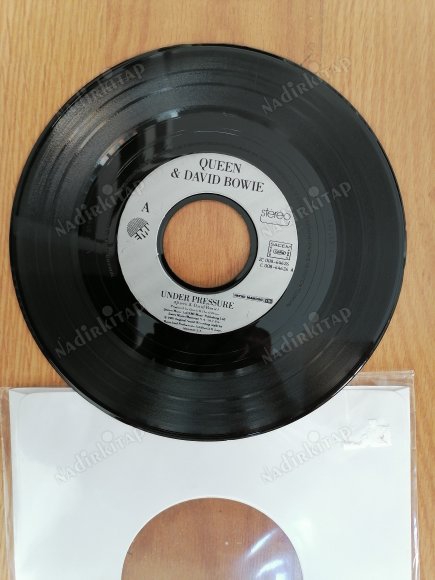 QUEEN & DAVID BOWIE - UNDER PRESSURE  - 1981 FRANSA BASIM 45 LİK PLAK ( KAPAKSIZDIR )