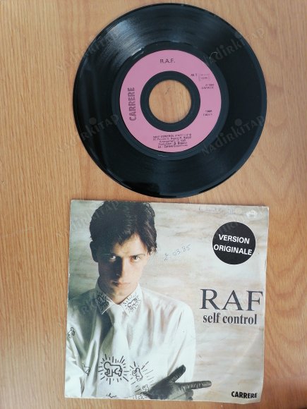 RAF - SELF CONTROL -1984 FRANSA BASIM 45 LİK PLAK