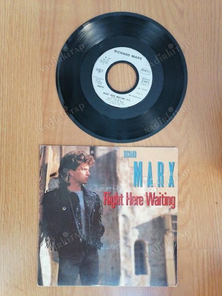 RICHARD MARX - RIGHT HERE WAITING - 1988 FRANSA BASIM  45 LİK PLAK