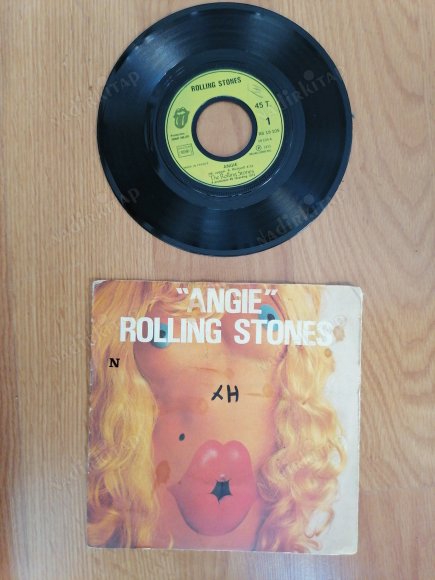 ROLLING STONES - ANGIE - 1973 FRANSA   BASIM 45 LİK PLAK