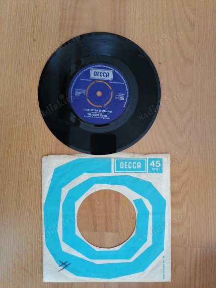 ROLLING STONES - SATISFACTION  -1965 İNGİLTERE BASIM 45 LİK PLAK-NADİR PLAK ( FİRMA KAPAKLI )