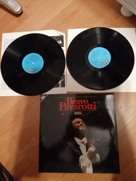 LUCIANO PAVAROTTI - BRAVO PAVAROTTI - 1980 ALMANYA BASIM  DOUBLE LP ALBÜM- 33 LÜK *DÖNEM BASKI* DOUBLE PLAK