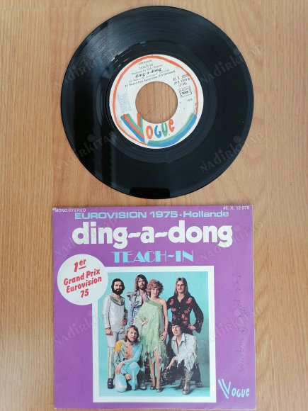 TEACH IN - DING A DONG - 1975 FRANSA BASIM 45 LİK PLAK