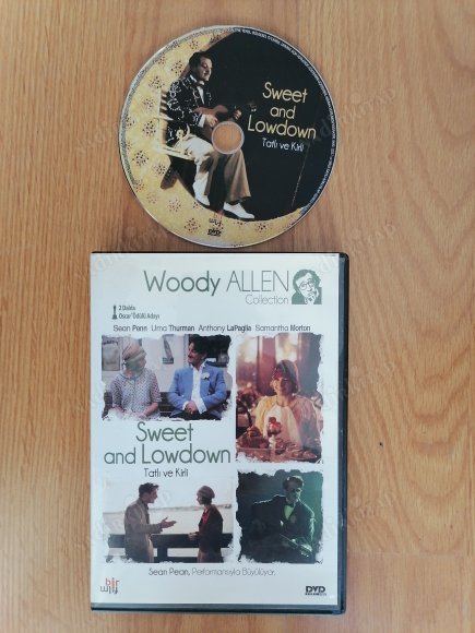 TATLI VE KİRLİ /SWEET AND LOWDOWN - SEAN PENN -BİR WOODY ALLEN FİLMİ - TÜRKİYE BASIM 2. EL DVD FİLM