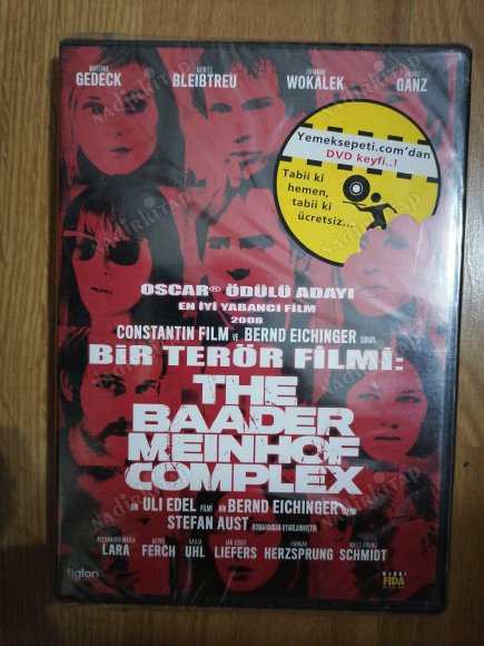 BİR TERÖR FİLMİ - THE BAADER MEINHOF COMPLEX  -   BİR ULI EDEL FİLMİ - DVD FİLM  - 150 DAKİKA - TÜRKİYE BASIM - AÇILMAMIŞ AMBALAJINDA