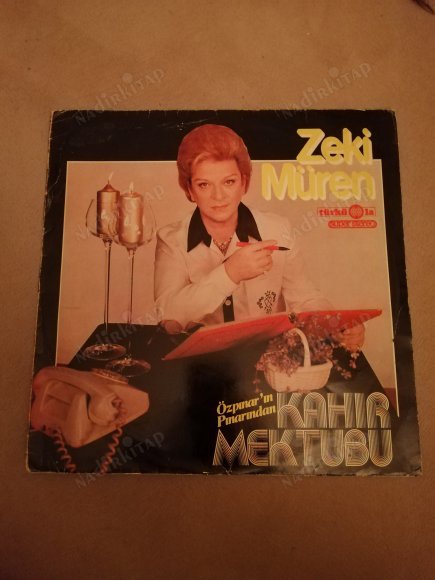 ZEKİ MÜREN - KAHIR MEKTUBU - 1981 TÜRKÜOLA LP ALBÜM PLAK KAPAĞI - DİKKAT SADECE KAPAKTIR !!! 