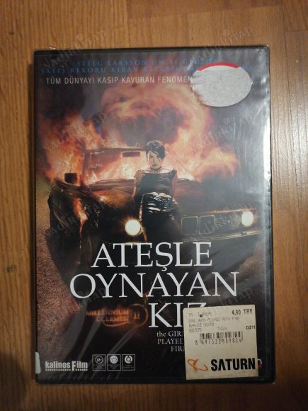 ATEŞLE OYNAYAN KIZ - The Girl who Played with Fire-    DVD  Film -  124  Dakika -Açılmamış Ambalajında