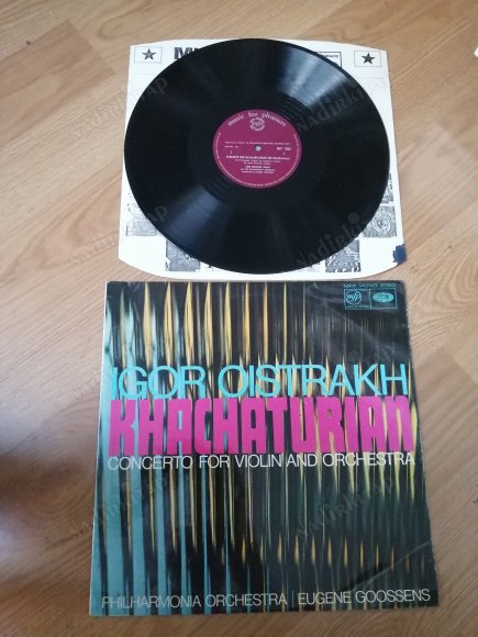 KHACHATURIAN -IGOR OISTRAKH -Concerto For Violin And Orchestra- 1966 İNGİLTERE BASIM LP-33 LÜK PLAK