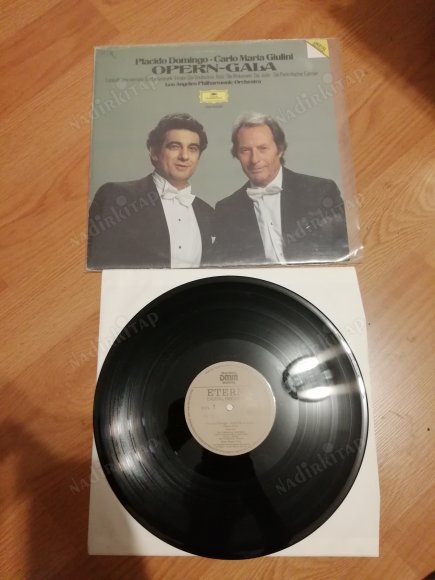 Placido Domingo / Carlo Maria Giulini  – OPERN-GALA - 1987 DOĞU ALMANYA   BASIM LP 