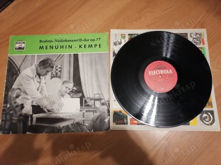 BRAHMS - YEHUDI MENUHIN & BERLİN FİLARMONİ  - 1958 ALMANYA BASIM ALBÜM - 33 LÜK LP  PLAK