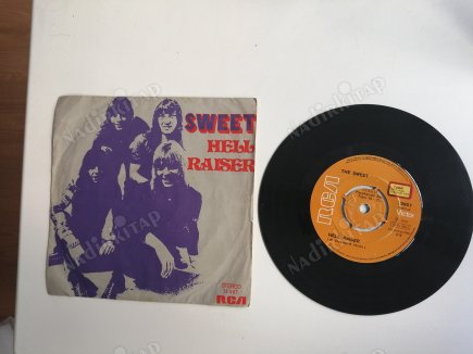 SWEET - HELL RAISER / BURNING- 1973 TÜRKİYE BASIM 45 LİK PLAK