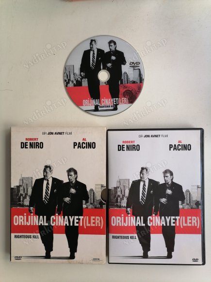 ORİJİNAL CİNAYETLER / RIGHTEOUS KILL - BİR JON AVNET FİLMİ - ROBERT DE NIRO / AL PACINO 96  DAKİKA - TÜRKİYE BASIM DVD FİLM