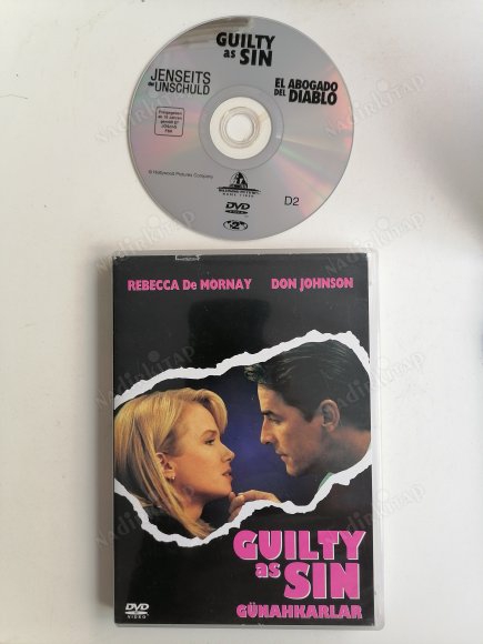 GÜNAHKARLAR / GUILTY AS SIN - REBECCA DE MORNAY / DON JOHNSON  - BİR SIDNEY LUMET FİLMİ - 103  DAKİKA - TÜRKİYE BASIM DVD FİLM