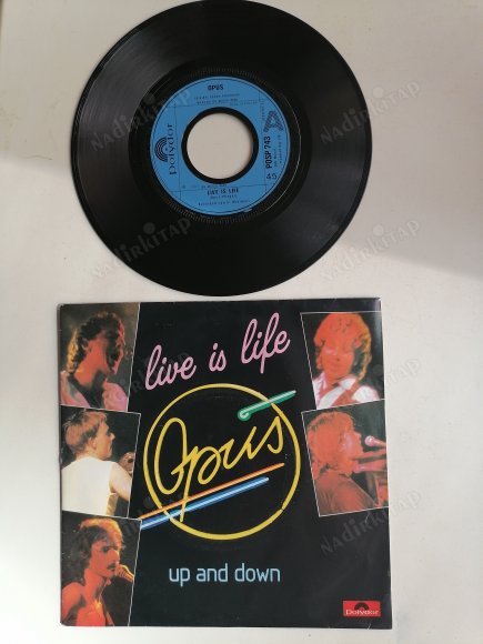 OPUS - LIVE IS LIFE - 1984 İNGİLTERE  BASIM 45 LİK PLAK