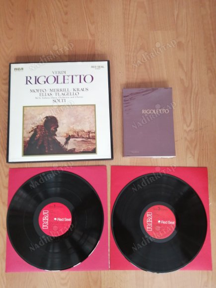 VERDI - RIGOLETTO / GEORGE SOLTI - JAPONYA DÖNEM BASIM NADİR 2 LP LİK  BOX SET PLAK