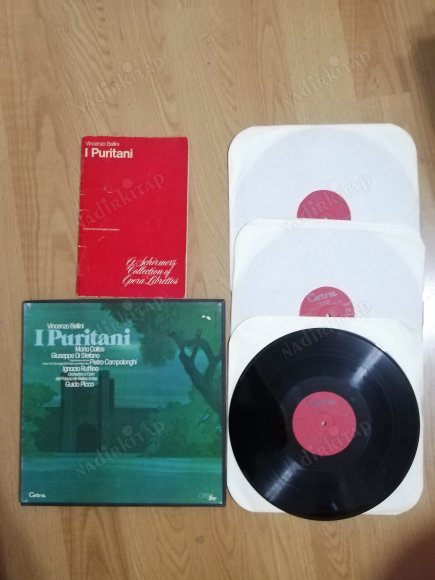 VINCENZO BELLINI - I PURITANI - GUIDO PICCO - MARIA CALLAS - 1977 İTALYA BASIM 3x LP BOX SET PLAK 